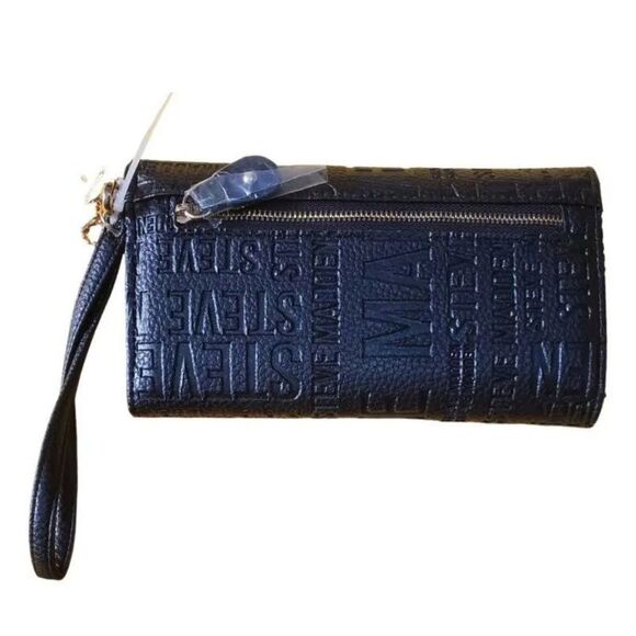 Steve Madden Logo Bar Trifold Wallet - Picture 4 of 8